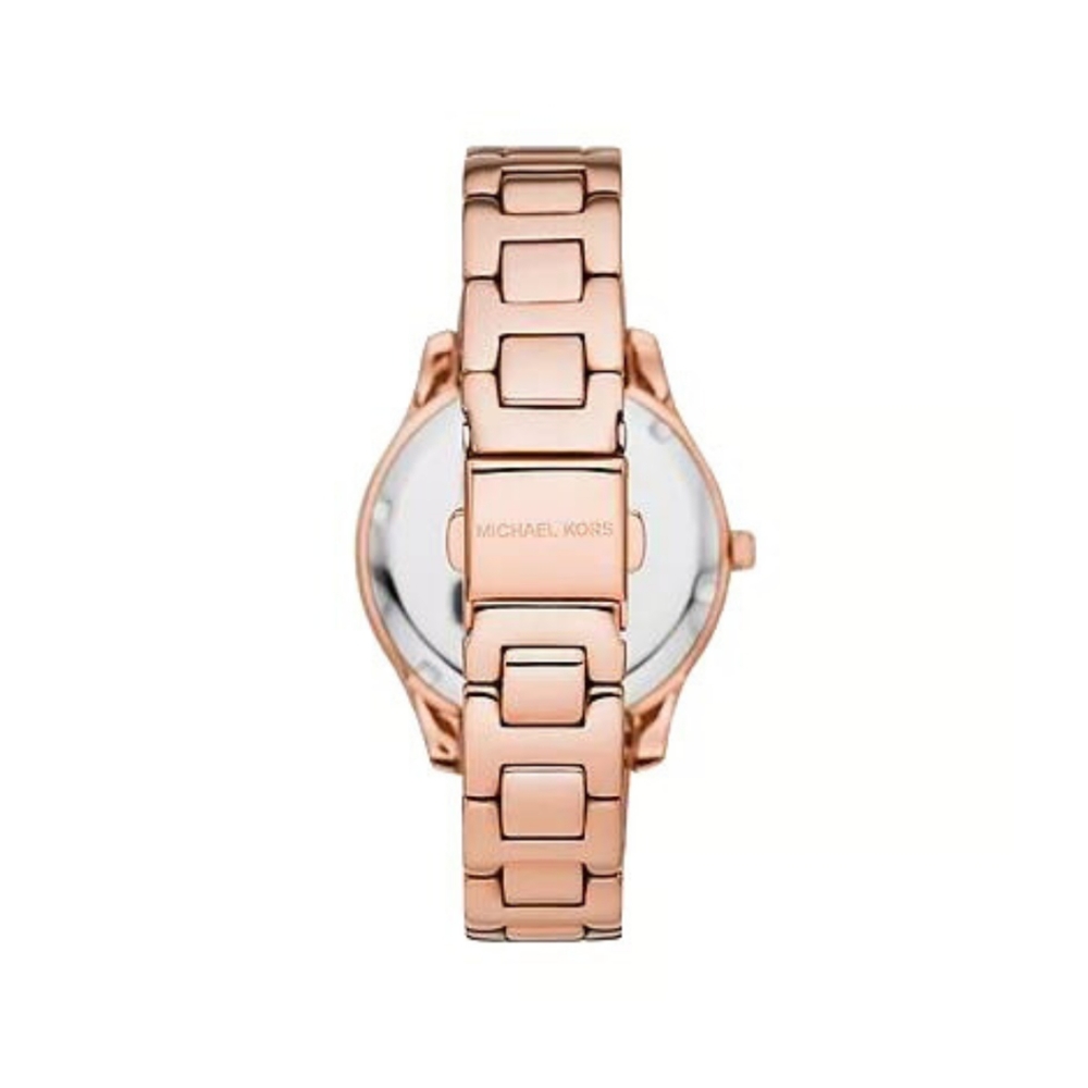 MICHAEL KORS- Women's Liliane Three-Hand Rose Gold-Tone Stainless Steel - Picture 4 of 9